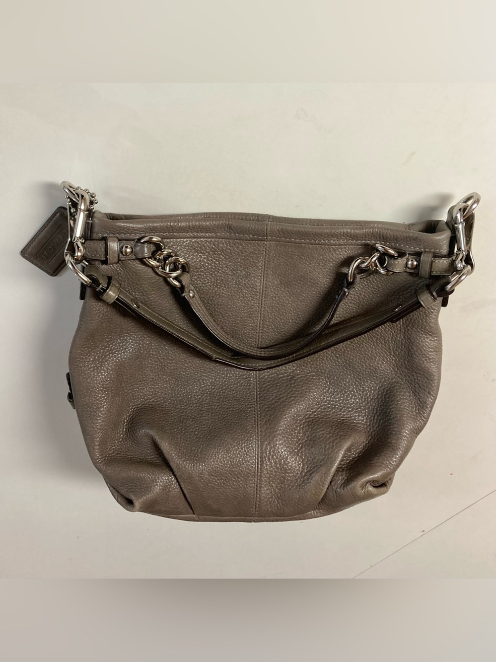 Coach Brooke Gray Leather Purse